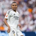 Mbappé, en su debut en el Santiago Bernabéu.