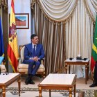 La presidenta de la Comisión Europea, Ursula Von der Leyen, el presidente del Gobierno, Pedro Sánchez, y el presidente de Mauritania, Mohamed Uld Ghazuani
POOL MONCLOA/ BORJA PUIG DE LA  BELLACASA
(Foto de ARCHIVO)
08/2/2024