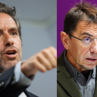 El portavoz del PP, Borja Semper, y el ex de Podemos, Juan Carlos Monedero.