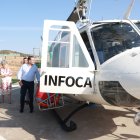 El consejero de la Presidencia de la Junta, Antonio Sanz, durante la visita al Cedefo en Alcalá de los Gazules, en Cádiz.