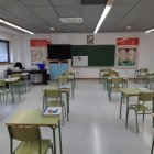 Un aula de un colegio de València