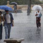 Imagen archivo lluvias en Valencia