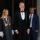 Felipe VI con Ana Perelló, en su toma de posesión como presidenta del CGPJ