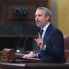 El vicesecretario de Economía del Partido Popular, Juan Bravo, en una intervención en el Congreso.