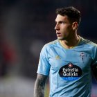 Hugo Mallo, en un partido con el Celta