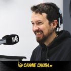 Pablo Iglesias, en el estudio de "Carne Cruda".