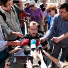 El exdiputado de Podemos Pablo Echenique atiende a los medios a su llegada a declarar a los juzgados de Plaza de Castilla.