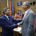 Carlos Mazón y Joan Baldoví durante el debate de política autonómica