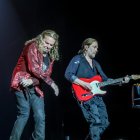 Dos de los componentes de Maná en su último concierto en Madrid el pasado mes de julio.