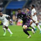 Alphonso Davies, en un partido ante el Real Madrid.