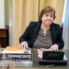 La presidenta interina del Consejo de Administración de la Corporación RTVE, Concepción Cascajosa, en la Comisión Mixta de Control de RTVE