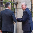 El Rey Juan Carlos, en el funeral de Juan Gomez Acebo, este 8 de septiembre.