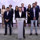 Abascal anunciando en julio la ruptura de los acuerdos en los gobiernos autonómicos del PP.