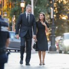 Felipe VI y Letizia, en el funeral de Juan Gomez Acebo.