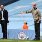 Zidane y Guardiola, durante un partido.