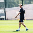 Frenkie de Jong, durante un entrenamiento del Barcelona.