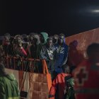 La Guardamar Calliope lleva a bordo a más de 300 migrantes, que llegan al puerto de La Restinga tras ser rescatados, a 20 de septiembre de 2024.