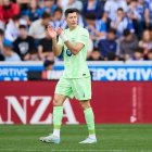 Robert Lewandowski, durante el Alavés-Barcelona.