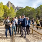 Finestrat. Visita del CONSELLER DE MEDIO AMBIENTE, AGUA, INFRAESTRUCTURA Y TERRITORIO, VICENTE MARTÍNEZ MUS al Puig Campana