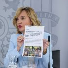 La ministra Portavoz y de Educación y Deporte, Pilar Alegría