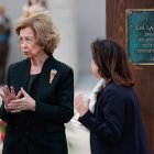 La Reina Sofia y Margarita Robles, en el aniversario de la UME.