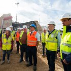 El presidente del FC Barcelona, Joan Laporta, visita las obras en el nuevo Spotify Camp Nou.