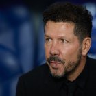 El Cholo Simeone, en un partido con el Atlético.