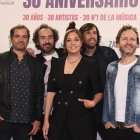 'La Oreja de Van Gogh' posa en el photocall previo al concierto del 30 aniversario de Cadena 100.