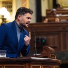 El portavoz de ERC en el Congreso, Gabriel Rufián.