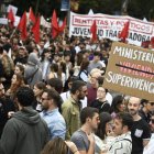 Cientos de personas durante una manifestación para denunciar el precio de los alquileres, a 13 de octubre de 2024, en Madrid.