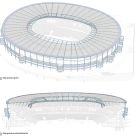 Uno de los planos del proyecto de ejecución presentado por el Valencia al Ayuntamiento del Nou Mestalla