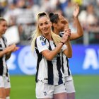 Alisha Lehmann, durante un partido de la Juventus.