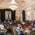 Pleno extraordinario del Ayuntamiento de Castellón para aprobar, de forma provisional, las nuevas ordenanzas municipales en materia fiscal de cara a 2025.