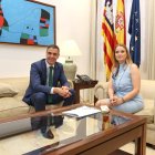 El presidente del Gobierno, Pedro Sánchez, durante su reunión anterior con la presidenta de Baleares, Marga Prohens.