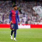 Lamine Yamal, en el Real Madrid - Barcelona en el Santiago Bernabéu.