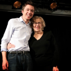 Íñigo Errejón y Manuela Carmena juntos durante un acto de 'Más Madrid' en 2019.