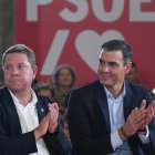 García-Page junto a Pedro Sánchez en un acto del PSOE