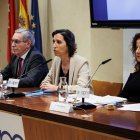 Ana de la Herrán, en el centro, es la presidenta de la Asociación de Inspectores de Hacienda del Estado. 

Alejandro Martínez Vélez / Europa Press
25 MARZO 2024;INSPECTORES DE HACIENDA;CATALUÑA;INDEPENDENCIA FISCAL;
25/3/2024