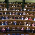 Bancada del PSOE en el pleno