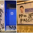 Sedes del PP en Valencia vandalizadas