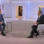 Pedro Sánchez con Xabier Fortes en TVE.