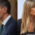 El presidente del Gobierno, Pedro Sánchez, y su esposa, Begoña Gómez.