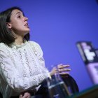 La exministra de igualdad y eurodiputada de Podemos, Irene Montero