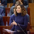 Isabel Díaz Ayuso interviene durante un pleno en la Asamblea de Madrid