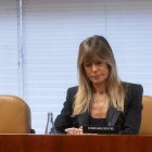 Begoña Gómez, la semana pasada en la Asamblea de Madrid.