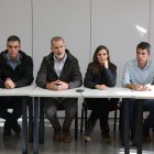 Felipe VI, Doña Letizia, Carlos Mazón y Pedro Sánchez, en Paiporta el 3 de noviembre.