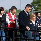 Pedro Sánchez en su visita a Valencia tras la DANA