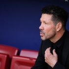El Cholo Simeone, en un partido del Atlético de Madrid.