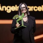 Àngels Barceló, recibiendo el Premio Ondas.