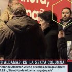 Victor de Aldama en la sede del PSOE en Ferraz la noche electoral de noviembre de 2019